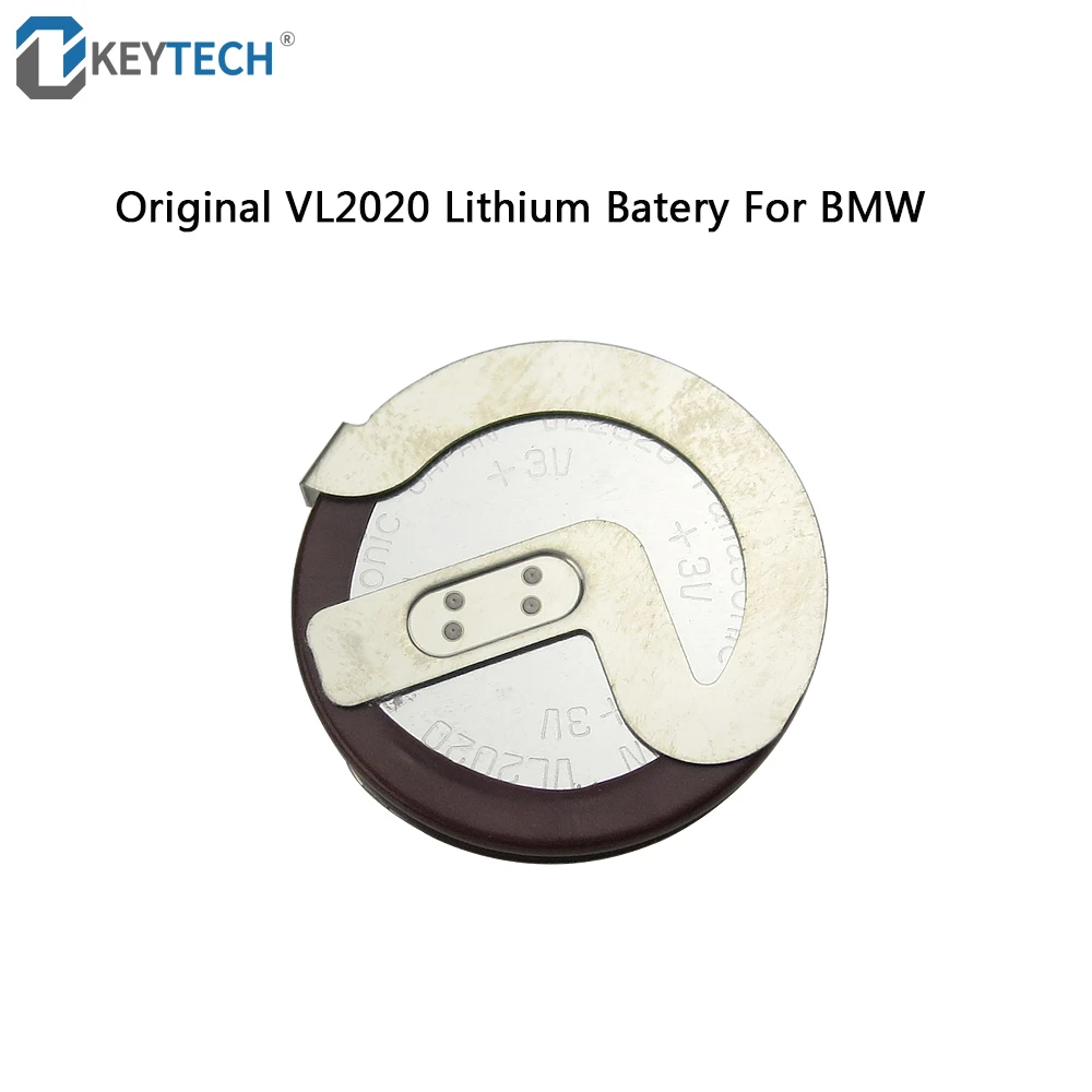 OkeyTech 1PCS/DAUG Originalių ML2020 2020 90 Laipsnių Smeigtukai Pakeisti VL2020 Įkrovimo Baterija (akumuliatorius BMW Automobilio Raktas Nuotolinio