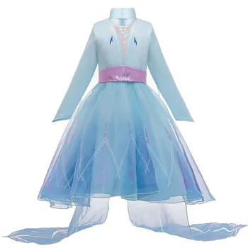 2020 m. Nauja Suknelė Mergaitėms Helovinas snieguolė Princesė Dress up Kostiumas Vaikų Šalis Išgalvotas Suknelės, VestidoS