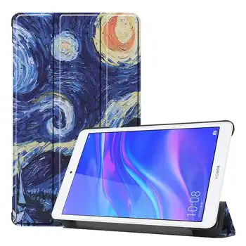 Ultra Slim PU Odos Flip Case for Huawei MediaPad T5 JDN2-W09/AL00 Tablet Stand Padengti Huawei MediaPad T5 8 Byloje + filmPen