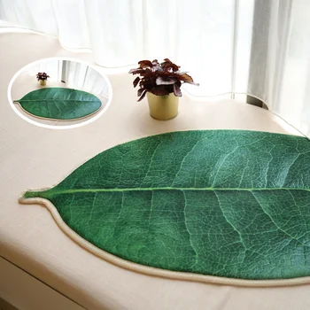 Vaikų kūrybos žalias lapas carept už svetainės augalų nuskaitymo KILIMAS miegamojo, virtuvės, non-slip mat durų kilimėlis kilimų naminių šunų padas