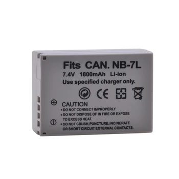 DuraPro 1800mAh NB-7L NB7L NB 7L Li-ion Baterija + LCD USB Kroviklis Skirtas Canon PowerShot G10 G11 G12 SX30 SX30IS Skaitmeniniai Fotoaparatai