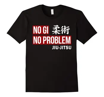 Nauji Karšto Pardavimo Vyrai T-shirt Jiu Jitsu T-shirt Nr. Gi Ne Problema Jiu Jitsu Traukinio Marškinėliai Streetwear