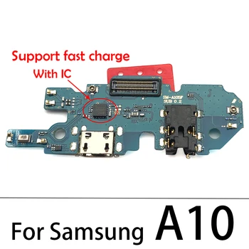5vnt Samsung A10 A20 A30 A40 A50 A60 A70 A80 A10s A20s A30s A21s A01 A11 A51 USB Įkrovimo Jungtį Uosto Doką Flex Kabelis
