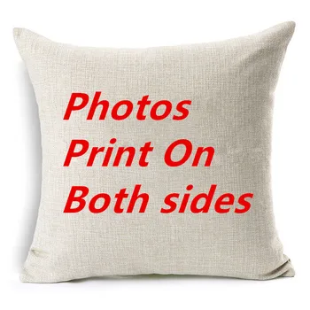 Abi pusės Dizainas, Nuotraukos ant pagalvėlė padengti Spausdinti Pet vestuvių asmens Vaikai draugas nuotraukos individualų dovana namų pagalvės užvalkalą