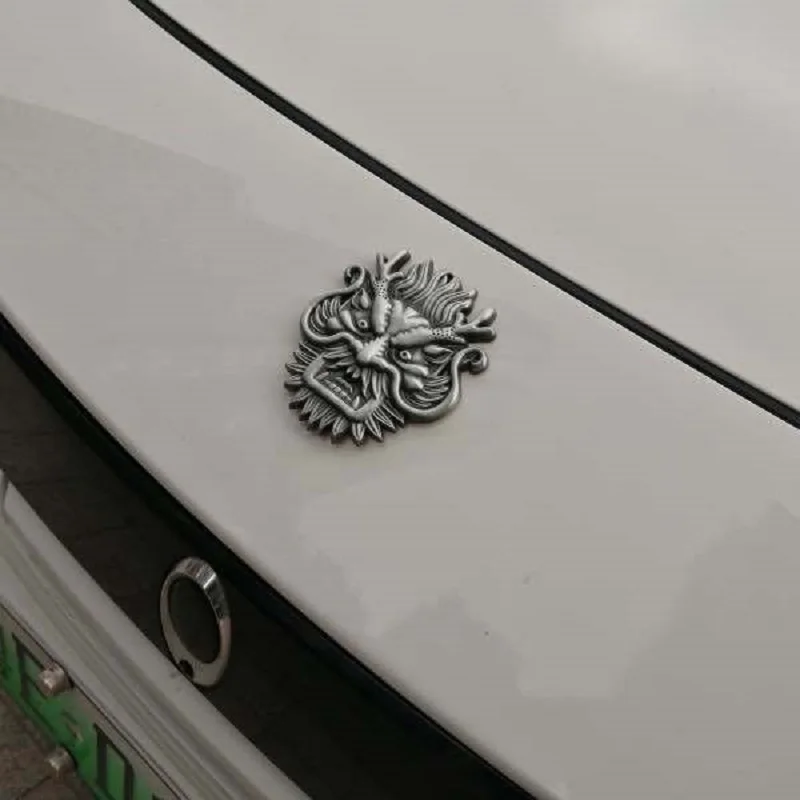 1 vnt Mados Drakonas Metalo Automobilio Grotelių Emblema Automobilio Lipdukas, Decal Didmeninė Dekoracija Volkswagen automobilių emblema logotipas Lipdukai