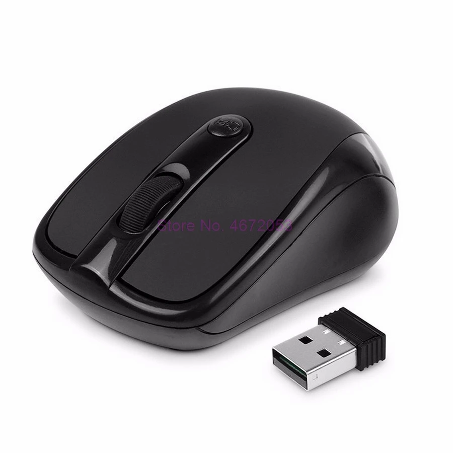 100vnt USB Belaidės pelės 2000DPI Reguliuojamas Imtuvo Optinė Kompiuterio Pelė 2,4 GHz Ergonomiškas Pelės Nešiojamas PC Pelės