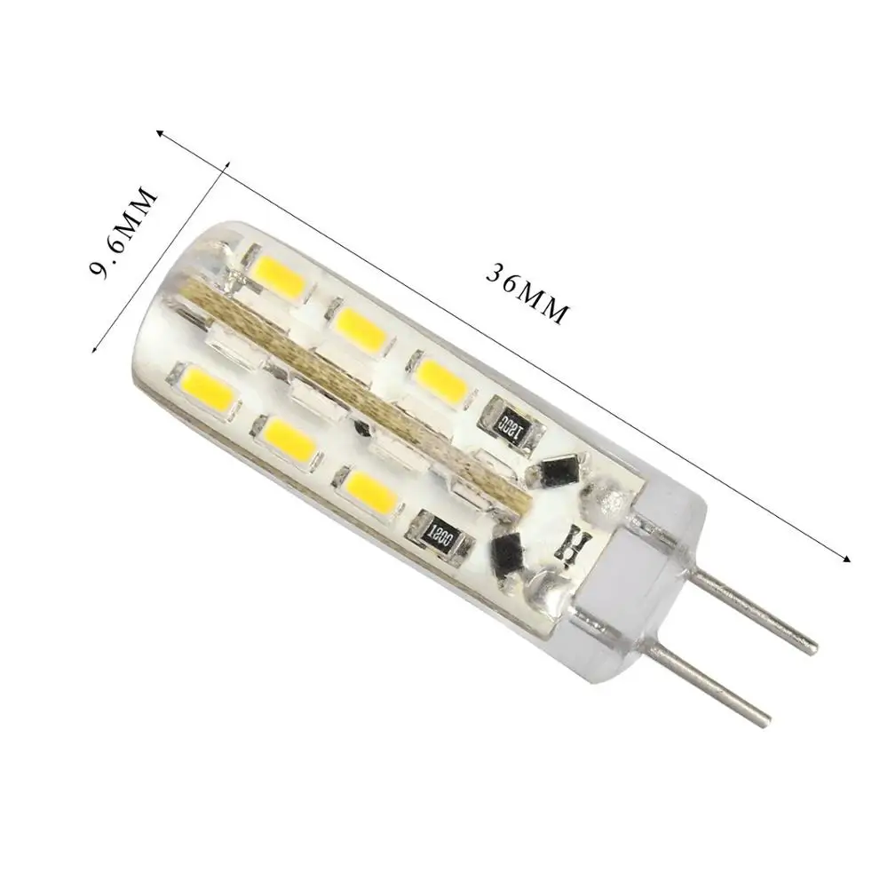 10vnt 1.5 W Dimable G4 LED Bi-pin Žibintai 24 Led 3014 DC 12V Šiltai Balta Šalta Balta Namo Apšvietimas
