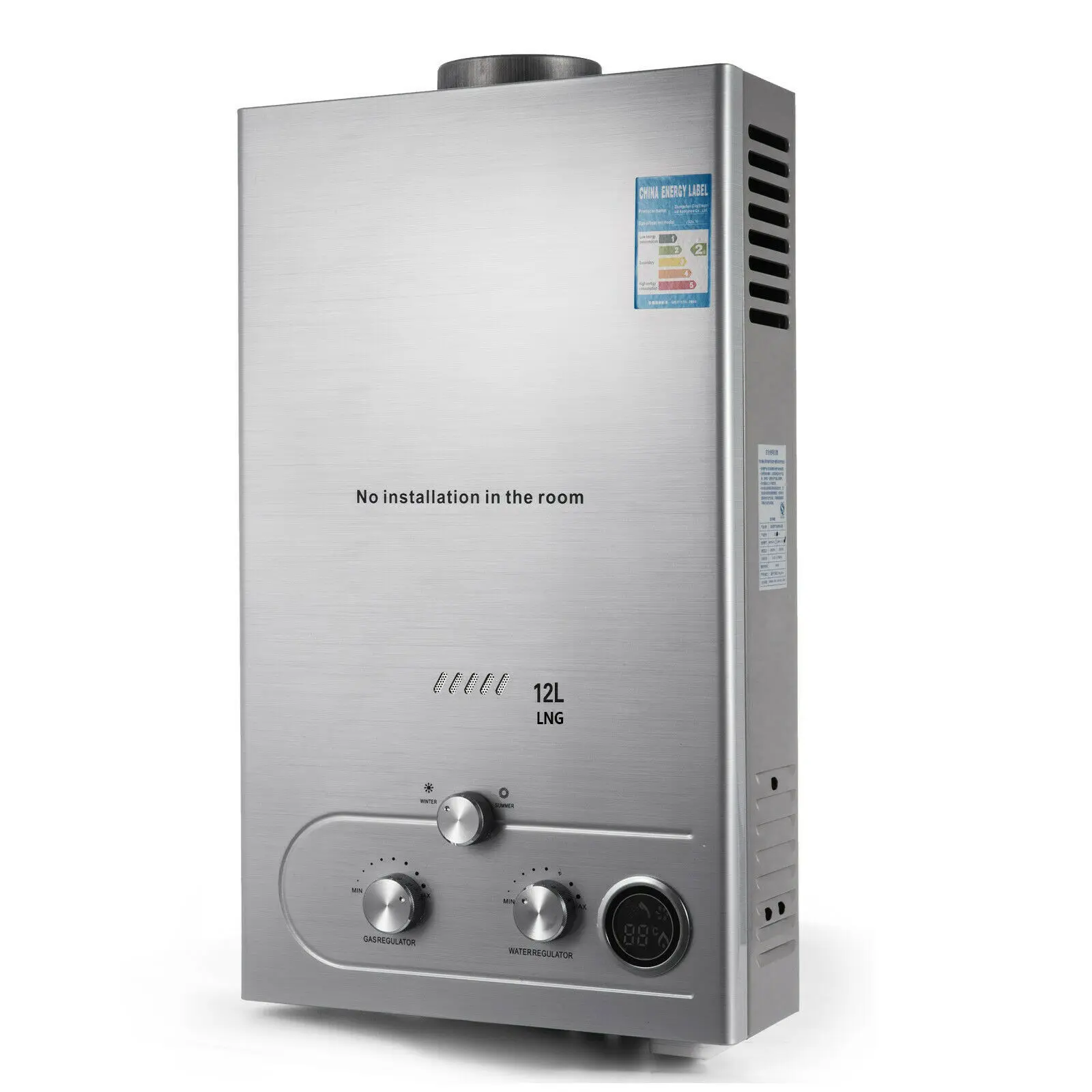 12L vandens šildytuvas, vandens šildytuvas, boileris, gamtinės dujos vandens šildytuvas