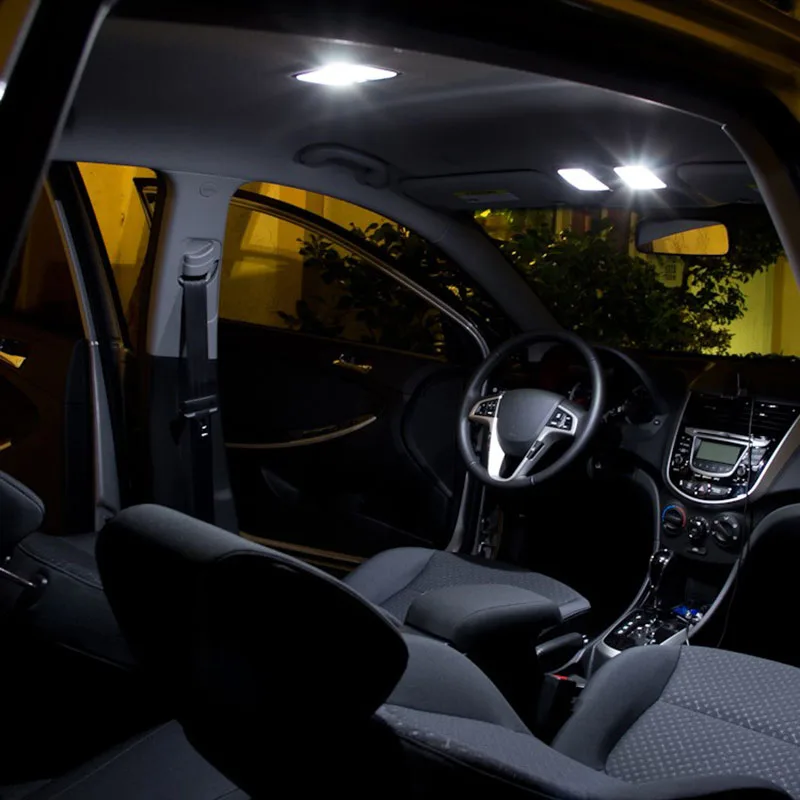 13pc x canbus klaida nemokama Automobilių LED lemputę Interjero Dome Žemėlapis Šviesos Rinkinio pakuotės-2018 Už Jeep Renegade Licencijos numerio ženklo apšvietimo žibintas