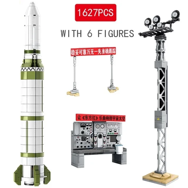 1627PCS Satellite Launch Pad Modelio Blokai Miesto Aviacijos Raketų Kosmosą Astronautas Duomenys Nustatyti Plytų Žaislai Vaikams Dovanų