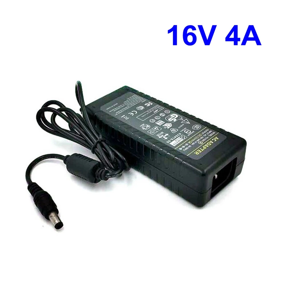 16V4A 5.5*2.5/5.5*2.1 mm perjungimo maitinimo įkroviklis 16V 4A 64W AC DC Adapteris LED Šviesos CCTV, Garsiakalbis, garso