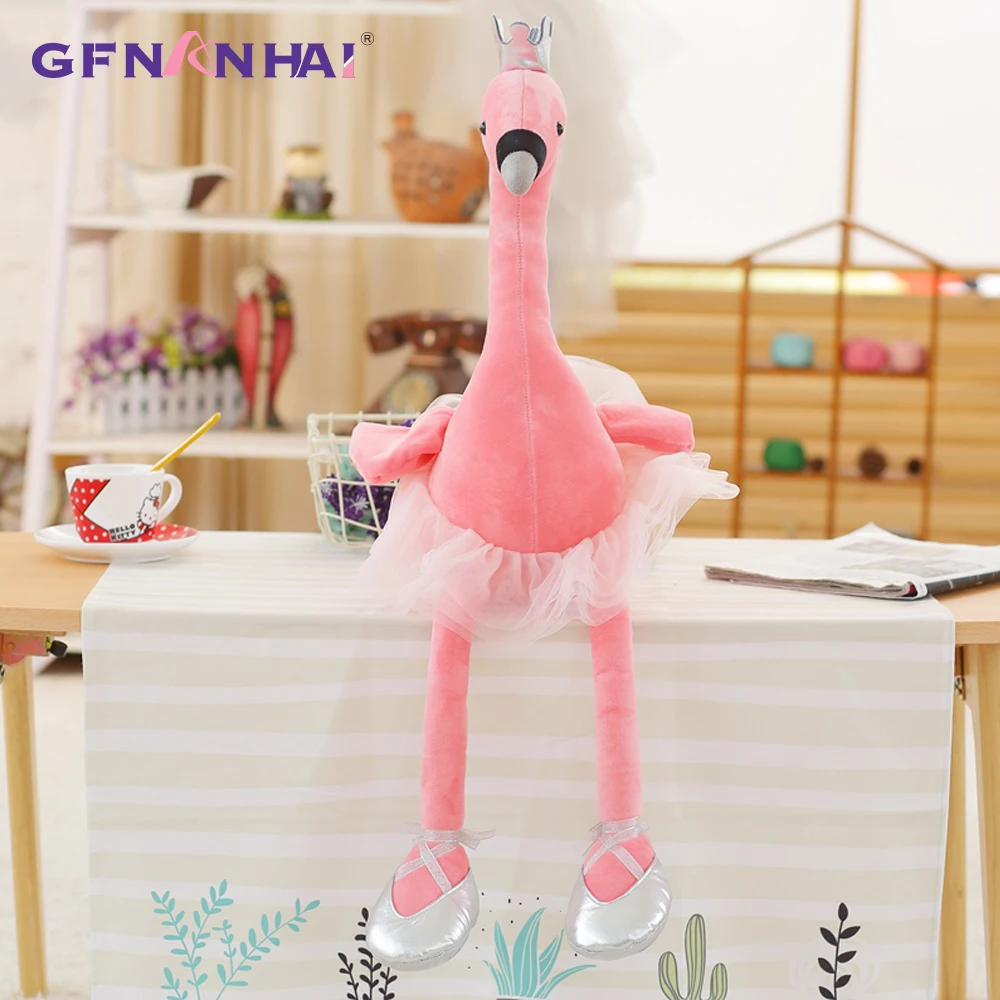 1pc 35CM swan pliušiniai žaislai mielas flamingo lėlės įdaryti minkštas gyvūnų lėlės baletas 
