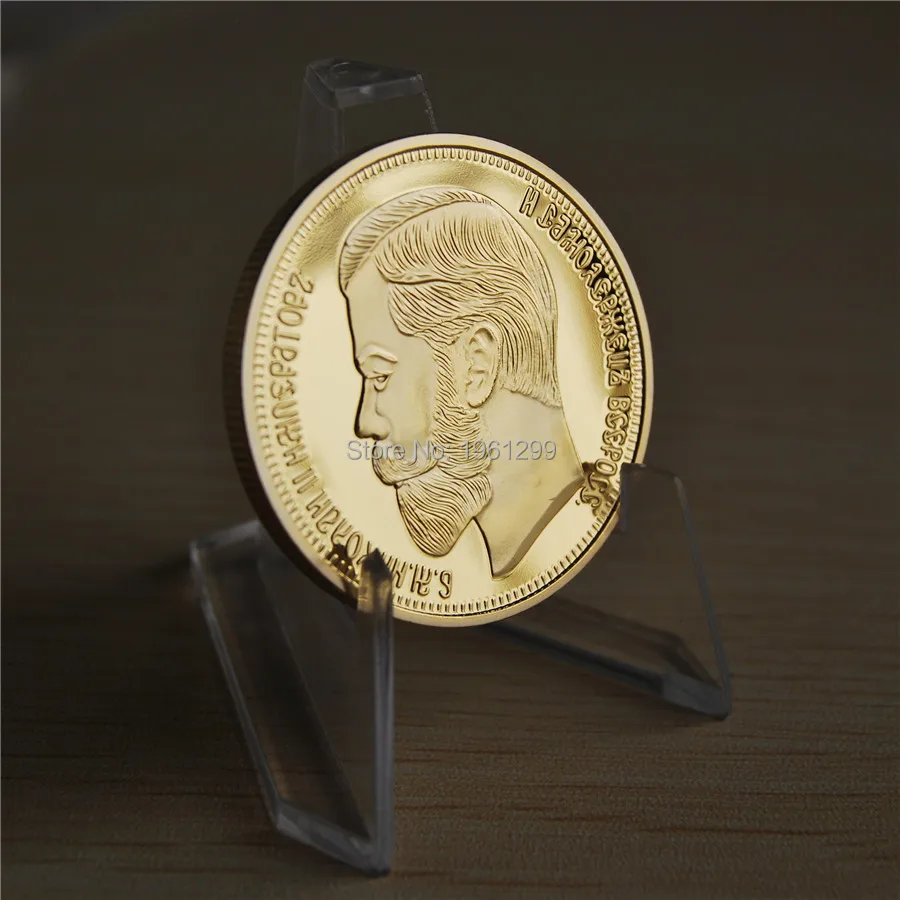 1pcs/set. NEMOKAMAS PRISTATYMAS 1901 Nikolajaus II Rusijos Auksą, sidabrą, suvenyrų Moneta, Nikolajus II 37.5 Rublių Moneta