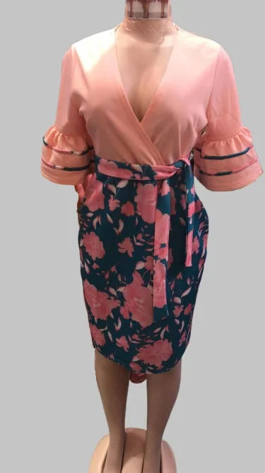 2019 naują atvykimo seksualus mados vasaros afrikos moterų spausdinimo plius dydis suknelė M-3XL