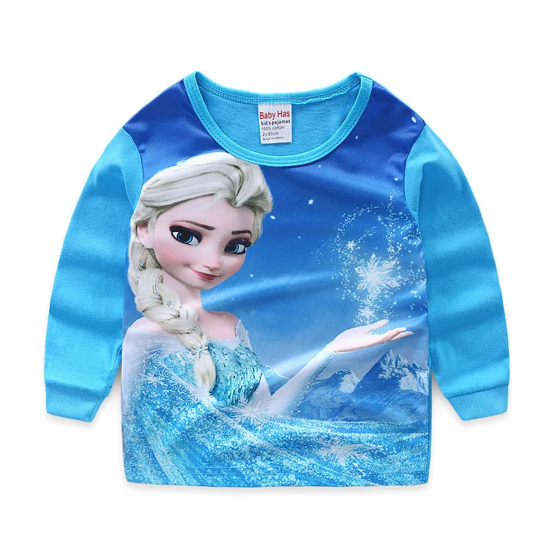 2020 Nauji vaikiški Drabužiai Komplektas Žiemos Medvilnės Naujagimiui Mergaičių Drabužius Homewear Vaikai Elsa Disney Baby pižama Vaikų pajama Rinkinys