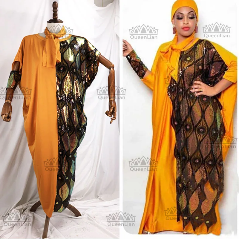2020 Naują Afrikos Prarasti Dizaino Medvilnės ilgomis rankovėmis Dashiki Dress Lady （YLZ3）