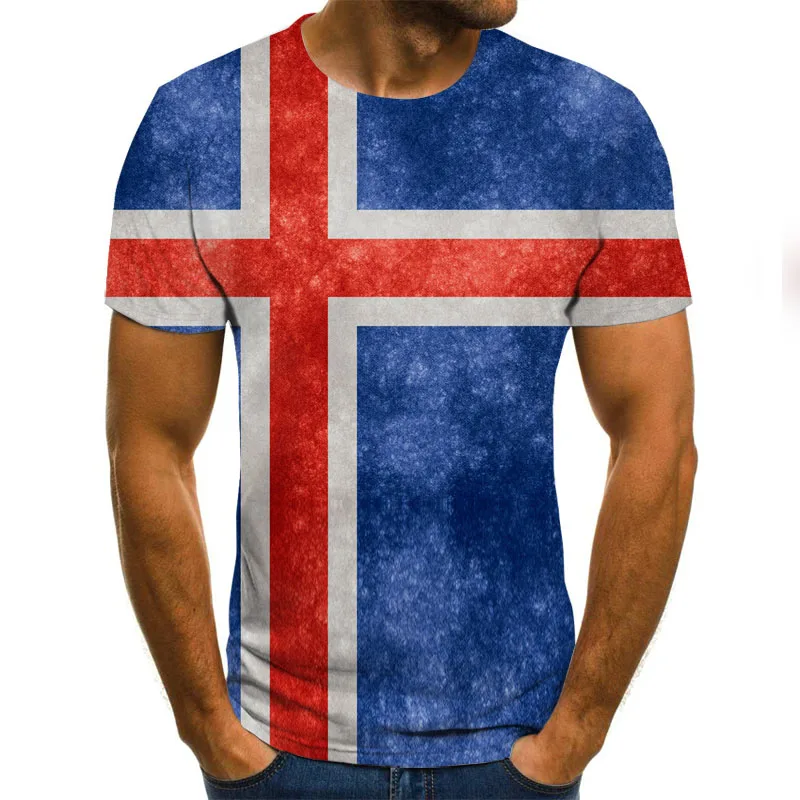 2020 karšto pardavimo vyriški Naujas Vasaros marškinėliai Su apvalia Kaklo trumpomis Rankovėmis 3D Atspausdintas Top aukštos kokybės