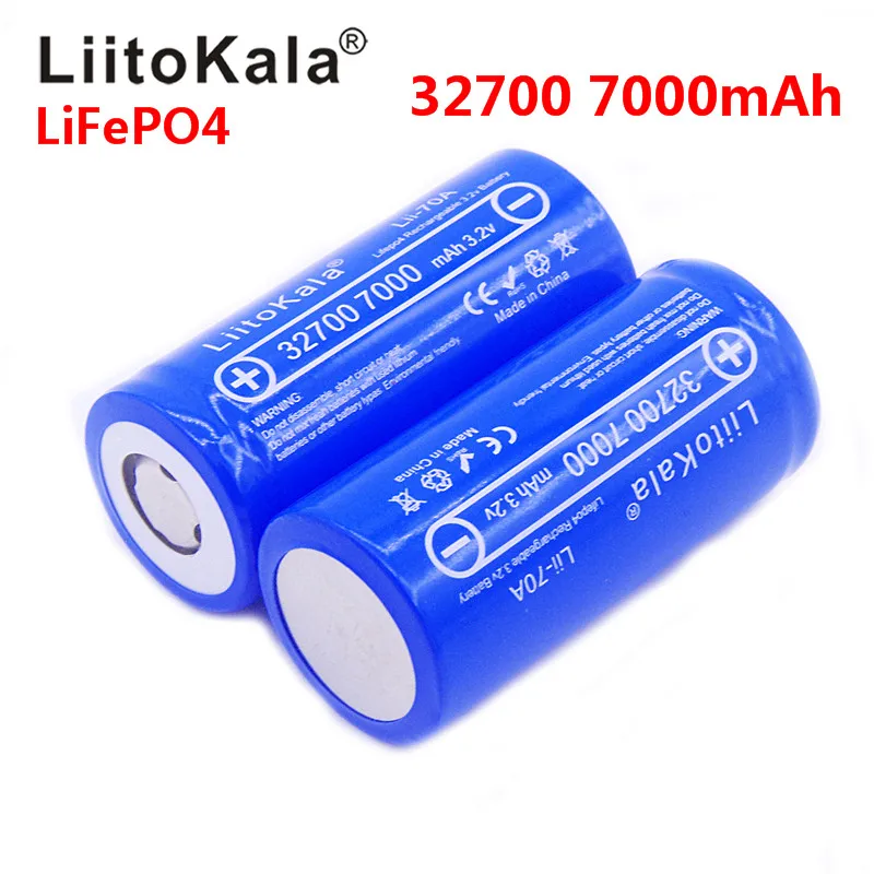 2020 naujas Lii-70A LiitoKala 32700 3.2 v 7000 mAh lifepo4 akumuliatorius ląstelių 5C baterijos išsikrovimo Atsarginę Energijos Flashligh