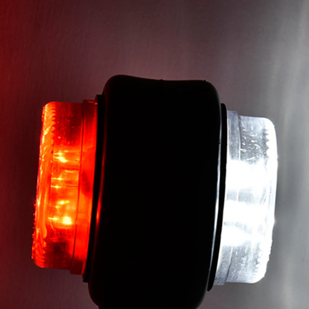 2vnt 12V-30 V LED Šoniniai Gabaritiniai Žibintai Automobilio Išorės Šviesos Perspėjimas Uodegos Šviesos Auto Priekabos Sunkvežimių, Krovininių automobilių Žibintai Raudona spalva