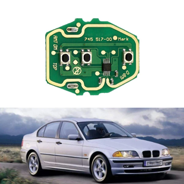 3 Mygtukas Nuotolinio Automobilio Raktas Kontrolės plokštės 315MHz/43Hz Už-BMW 3 ir 5 Serijos E39 E46 EWS Be Klavišą 