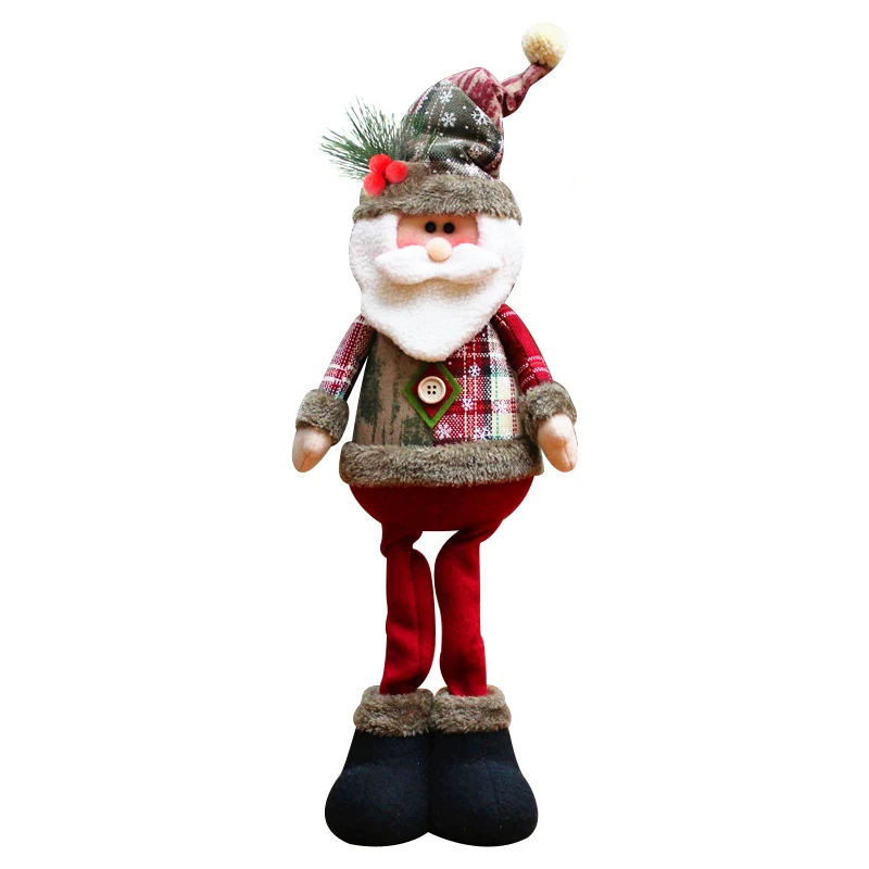 3 stilius 48cm Sniego Briedžių Santa Nuolatinis Lėlės Kalėdų Ornamentu Kalėdos Namų Puošybai mielas Papuošalai, gi metai prekes，dovana