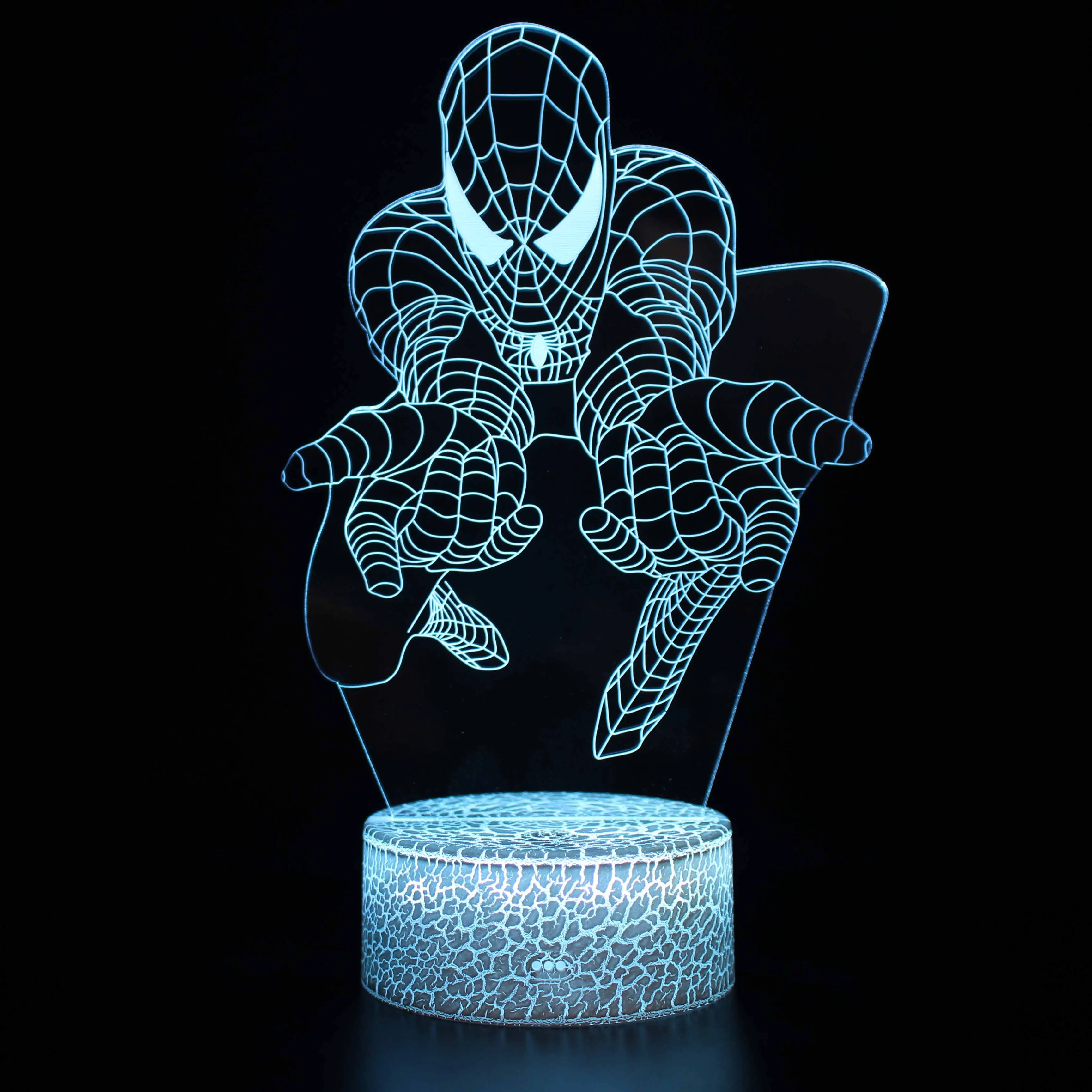 3D Akrilo Plokštės LED Lempos Kūrybos 3D LED Naktinis Apšvietimas Naujovė Iliuzija Nakties Žibintas 3D Iliuzija Stalo Lempa Namų dekoro