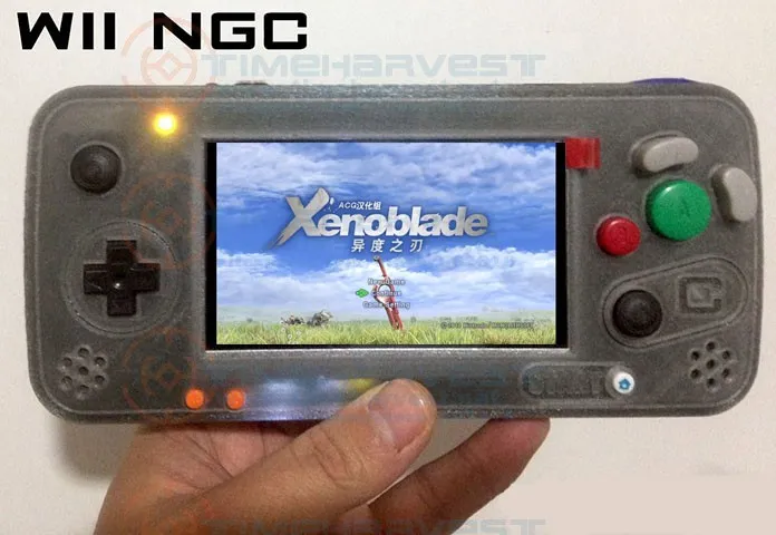 4.3 colių IPS LCD Arcade Žaidimų konsolės, pakeista WII plokštė NGC Gameboy su Dvigubo kreiptuką NR. Aviečių Pi Ne simuliatorius