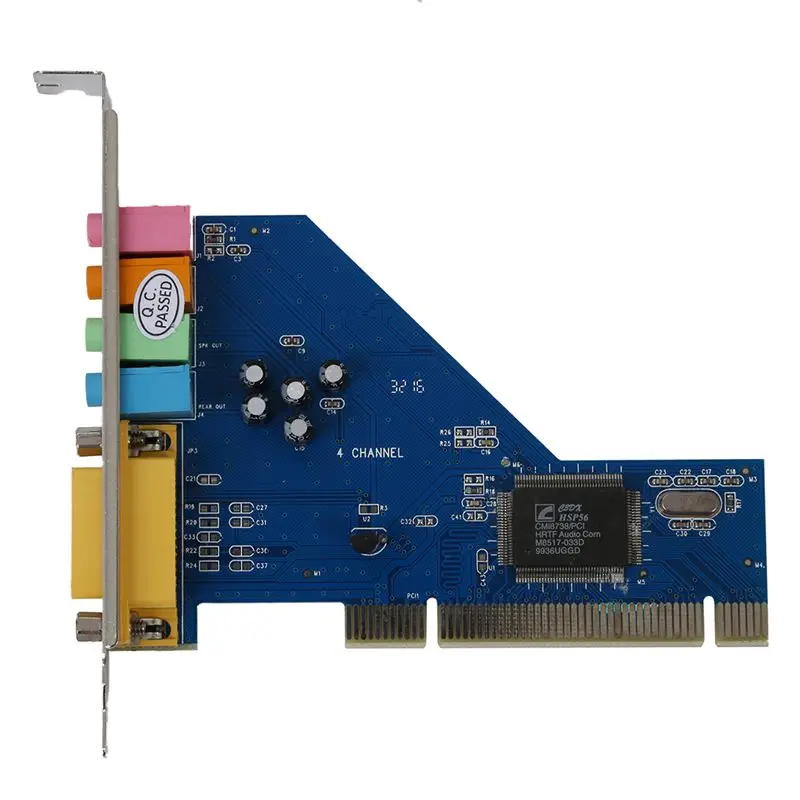 4 Kanalų C-Media 8738 Chip 3D Audio Stereo Vidinis PCI Garso Plokštę Win7 64 Bit