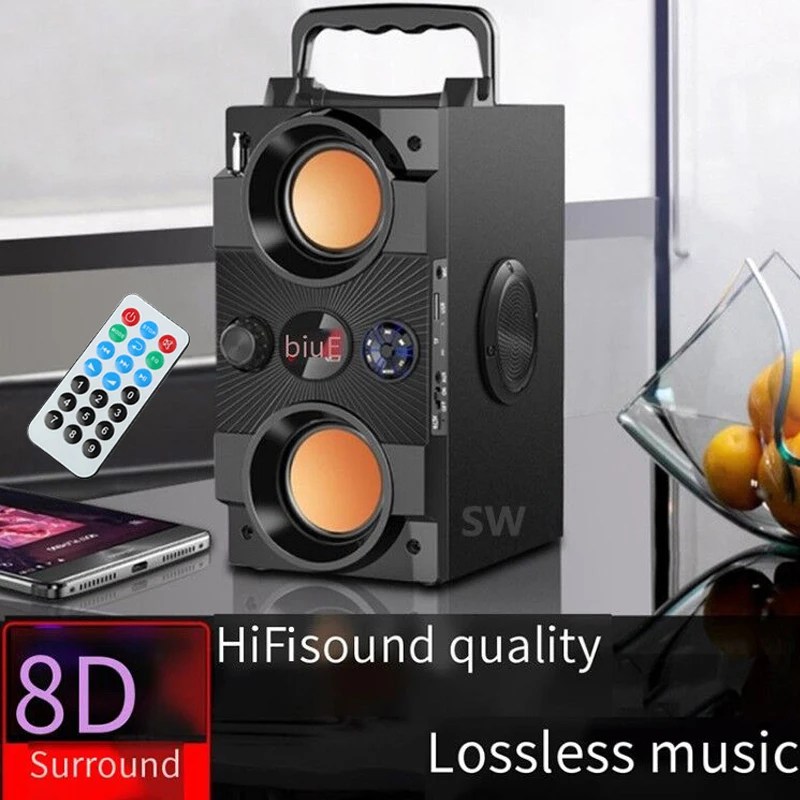 40W Didelės Galios Portable Bluetooth Speaker Lauko Belaidis žemų dažnių garsiakalbis Boombox Kolonėlę Garso Muzikos Centro Parama AUX TF FM Radijas