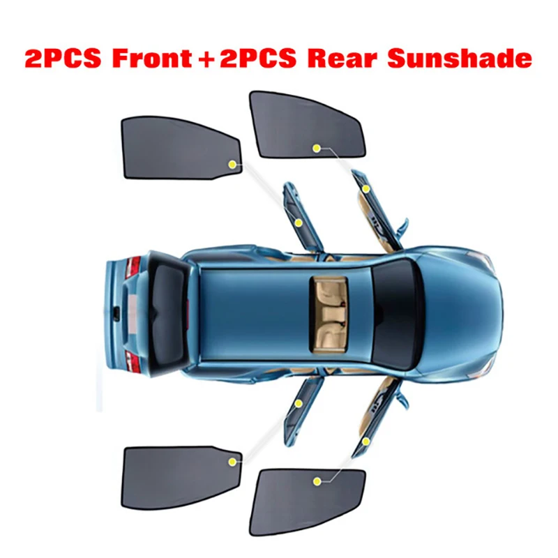 4Pcs Automobilių Šoninio Lango skėtį nuo saulės BMW X1 X3 X4 X5 E84 F15 F25 F16 F25 F26 E70 