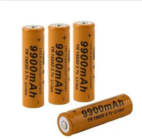 4pcs 18650 baterija 3.7 V 9900 mah Li jonų baterijos 18650 batery +1pcs 18650 baterijos kroviklis protingas