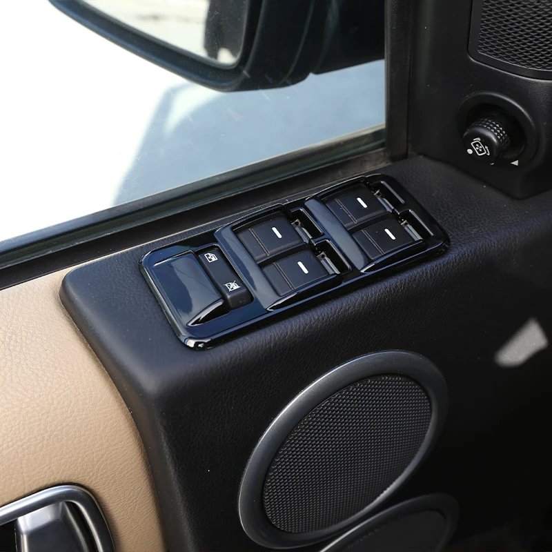 4pcs Automobilių Langų Pakėlimo Mygtuką Perjungti Valdymo Skydelio Rėmas Padengti Trim For Land Rover Discovery 3 LR3, 