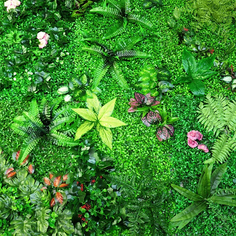 60*40 cm NAUJAS Stilius Dirbtinis Milano Sienos Žole Monstera Paparčio Augalai, Gėlės Įsivaizduoti Fone Sienų Apdaila