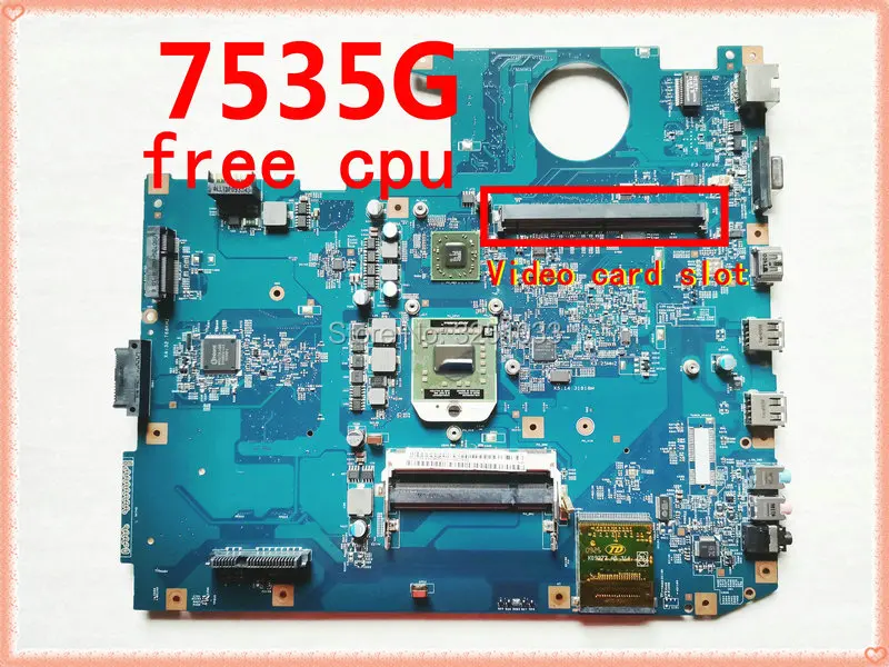 7535G MBPCE01001 Nešiojamojo kompiuterio plokštę Acer aspire 7535 7535G ddr2 Socket S1 Su Grafika kortelės lizdas 48.4CE01.021 Mainboard