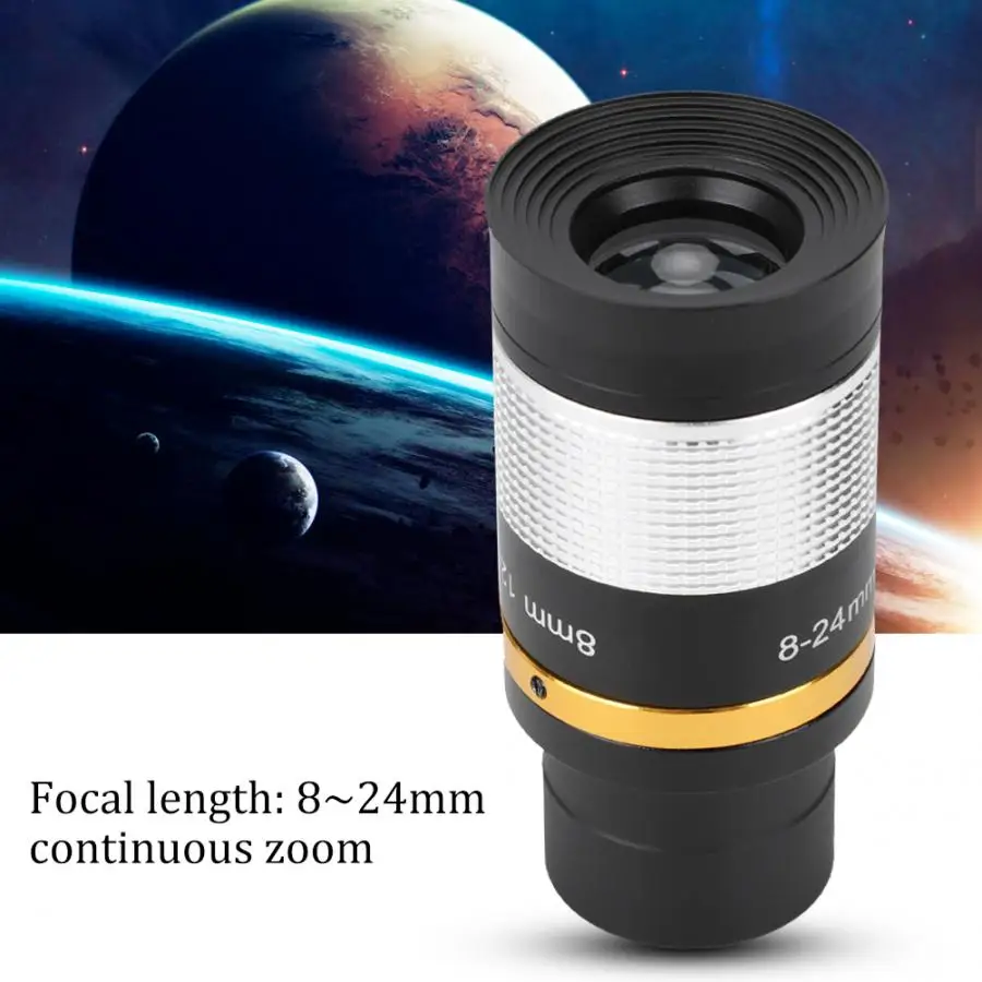 8-24mm Zoom Okuliaro Optinio Teleskopo Objektyvą Star Žiūrėti Astronomijos Naudoti foto studija