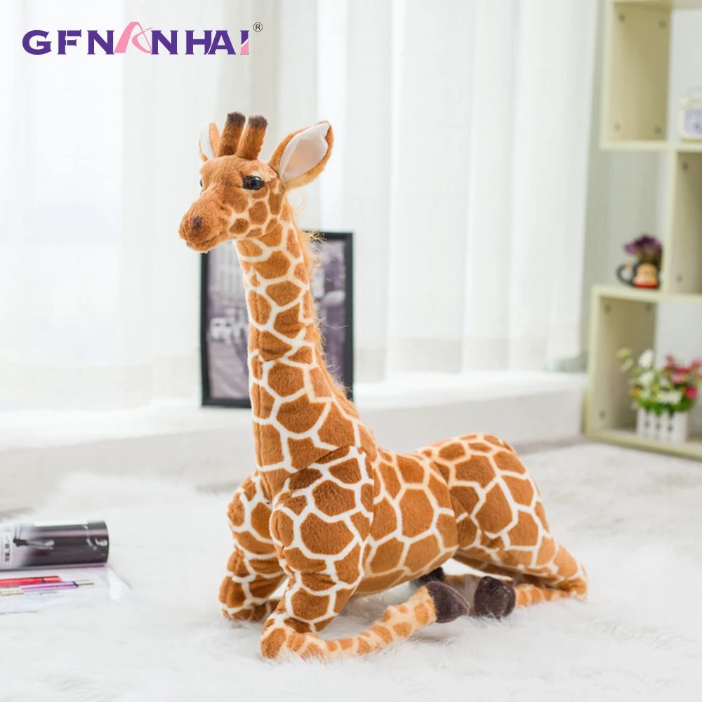 80cm Minkštas Modeliavimas Žirafa Pliušiniai Žaislai Mielas iškamša Lėlės Namų Reikmenys Aukštos Kokybės Gimtadienio Dekoracija Dovanos Vaikams Žaislų