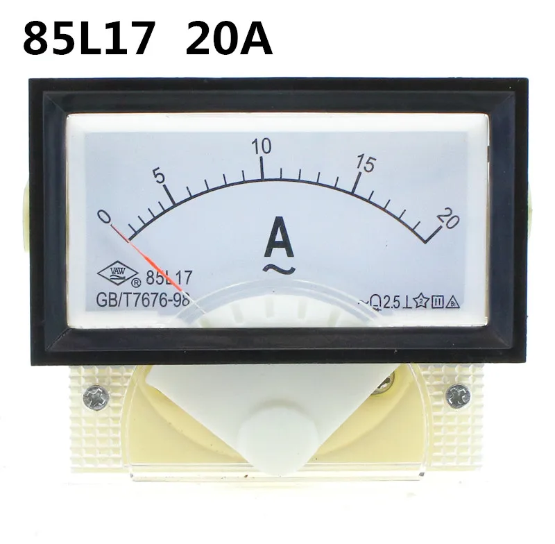 85L17 AC 20A Analoginis Ammeter Skydelis Dabartinės Amper Matuoklio Rodyklė Diagnostikos-per