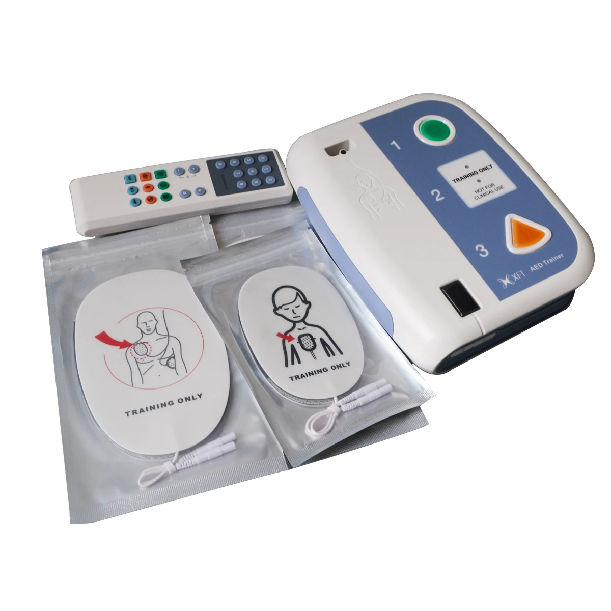 AED Treneris 120C+XFT Pirmosios Pagalbos Prietaiso Automatinio Išorinio Defibriliatoriaus Mokymo CPR Mokymo Avarinių Gelbėjimo Dvikalbiai Mokyti