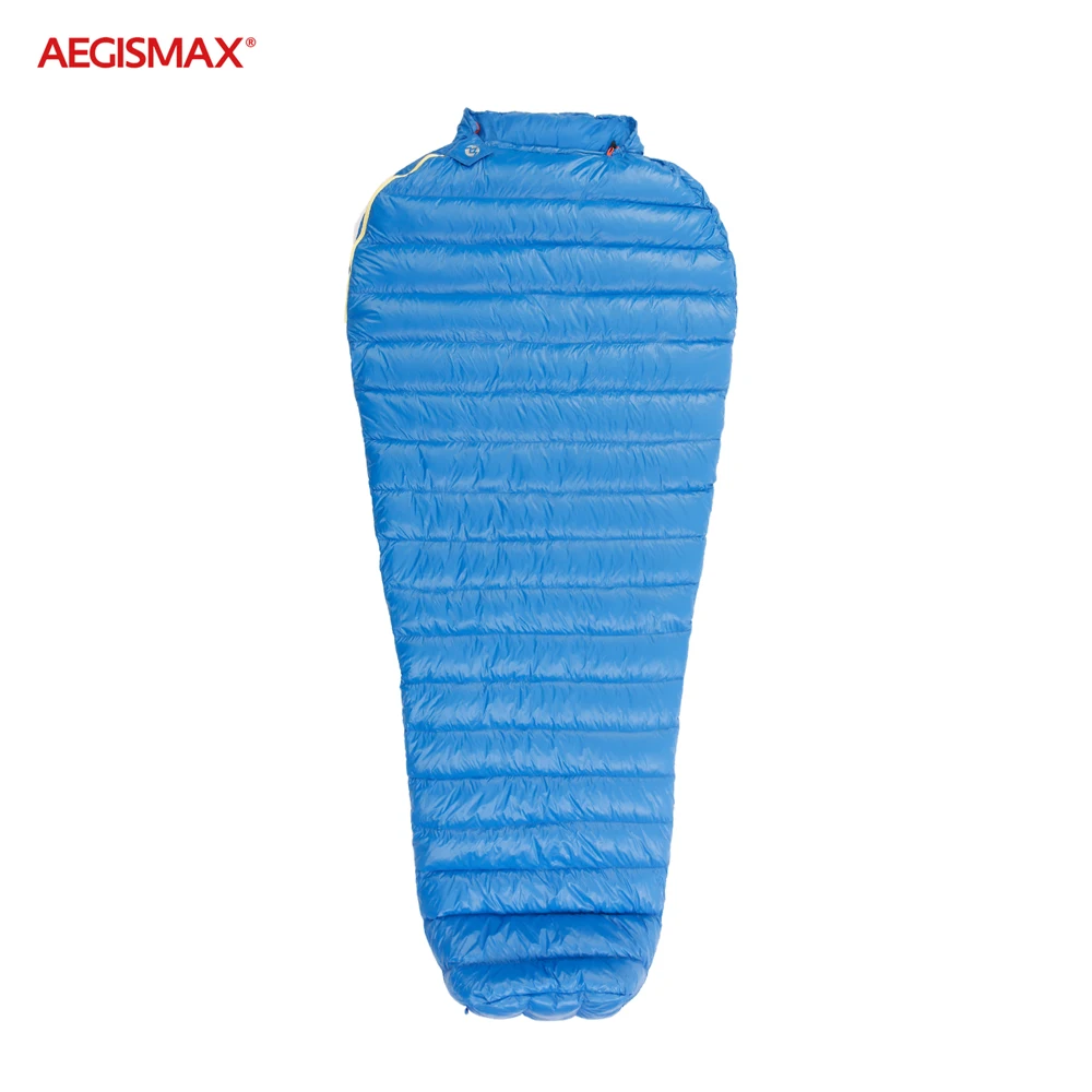 AEGISMAX M2 miegmaišį Mumija Ultralight miegmaišį Žąsų Žemyn Splicable Audinio Pavasario Ruduo Šiltas Nešiojamų Lauko Kempingas