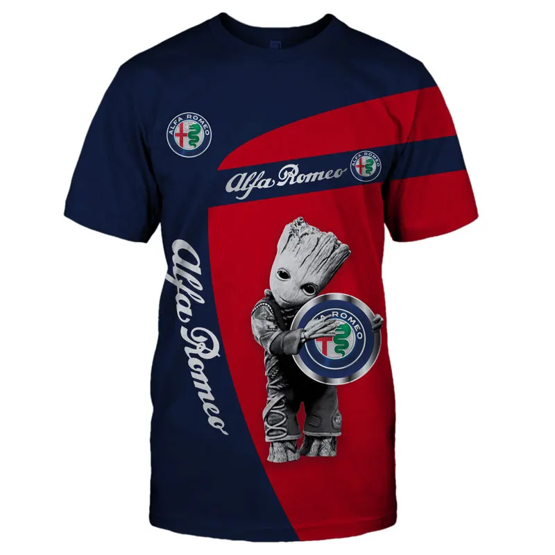 ALFA ROMEQ-2020 naujas Vasaros marškinėliai vyrams 3d atspausdintas Trumpas rankovės marškinėliai Juokinga T marškinėliai mados T-shirt Mens Drabužių hip-hop viršūnės