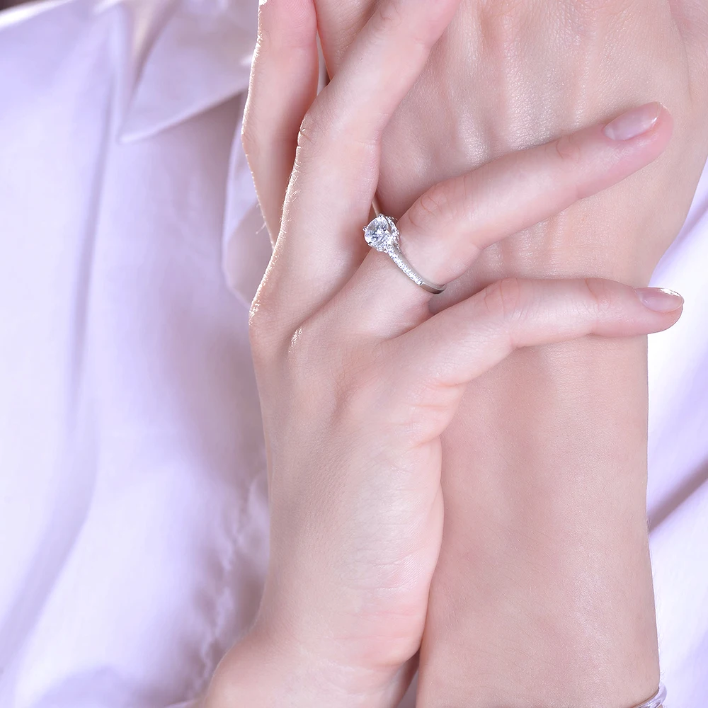 ATHENAIE 925 Sterlingas Sidabro blizga CZ Klasikinės Elegancijos stilingas motinos Žiedą, Moterims anillos mujer Dalyvavimas Pardavimo 2018