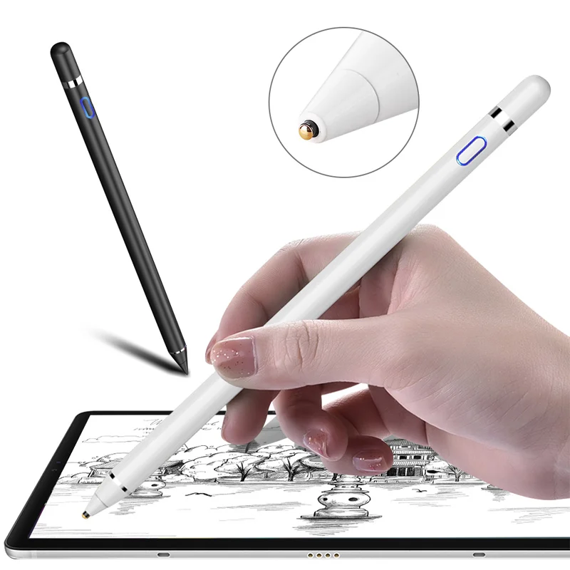 Aktyvus Touch Stylus Pen for iPad 10.2 10.9 pro 11, skirtus Samsung Galaxy Tab, S6 lite Touch Rašiklis Huawei mediapad 10.8 10.4 matepad