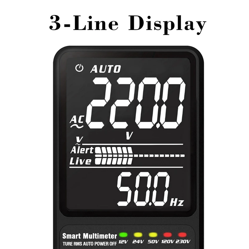 Atnaujintas MUSTOOL MT99 True RMS 9999 Skaičiuoja Skaitmeninis Multimetras Itin didelis LCD 3-Linija, Ekranas Visiškai Automatinis Diapazonas Smart Multimetras