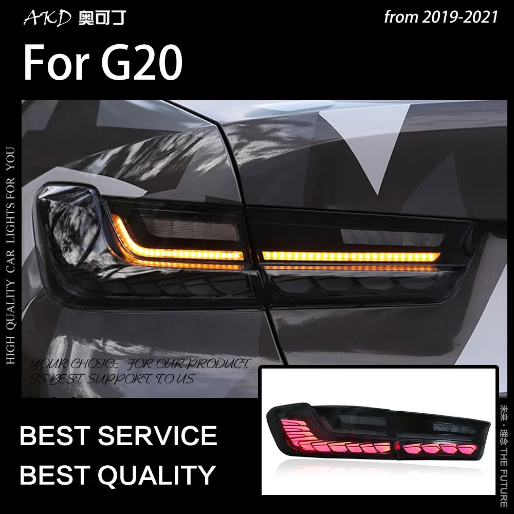 Automobilio Stilius, skirtą didžiojo dvidešimtuko (G20 Užpakaliniai Žibintai 2019-2020 G28 LED Uodega Lempos M3 Dizaino led uodegos šviesos 320i 325i LED DRL Signalas, auto Priedai