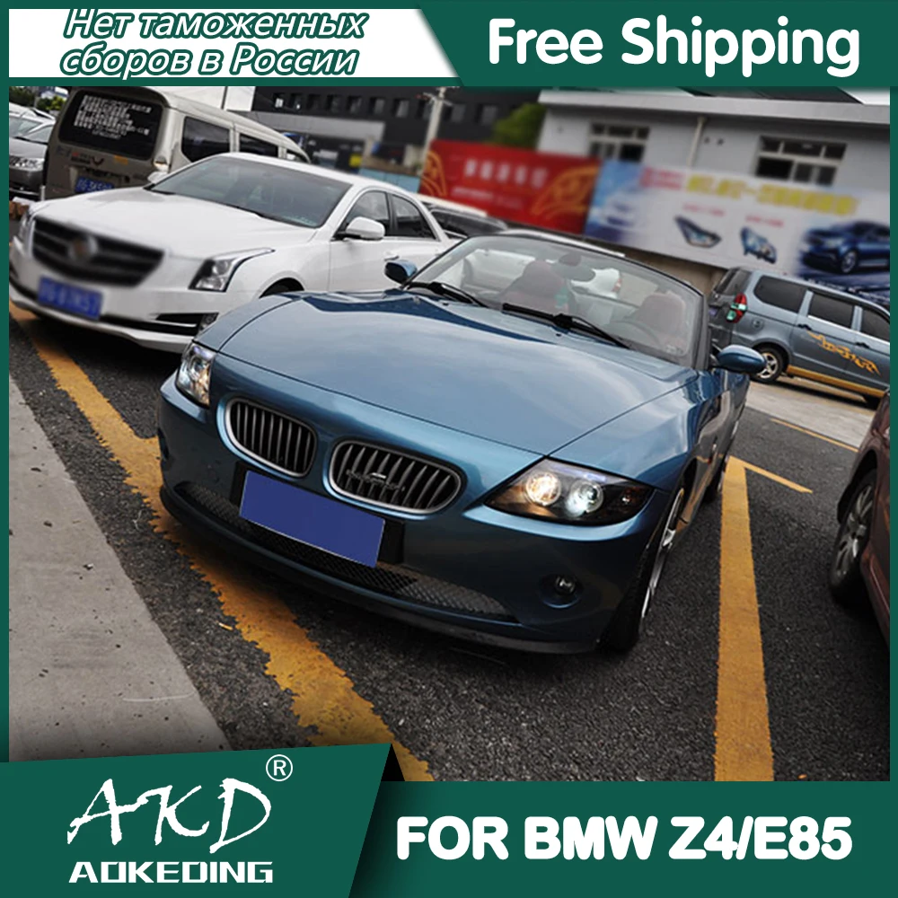 Automobilių BMW Z4 E85 Žibintai DRL Dienos Veikia Šviesos diodų (LED Bi Xenon Lemputė, Rūko Žibintai, Automobilių Aksesuaras BMW Z4 E85 Žibintas