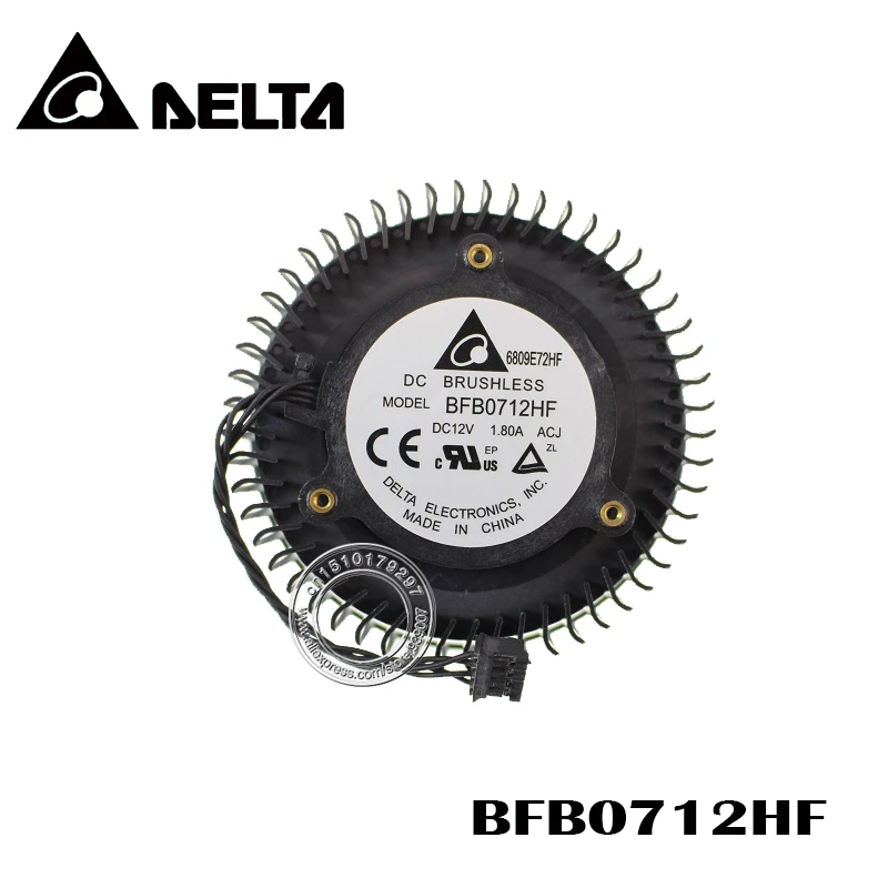 BFB0712HF DC12V 1.80 A NVIDIA GTX TITANX 1080Ti 1080 1070Ti 1060 980Ti 970 780 Grafikos plokštės aušinimo ventiliatorius