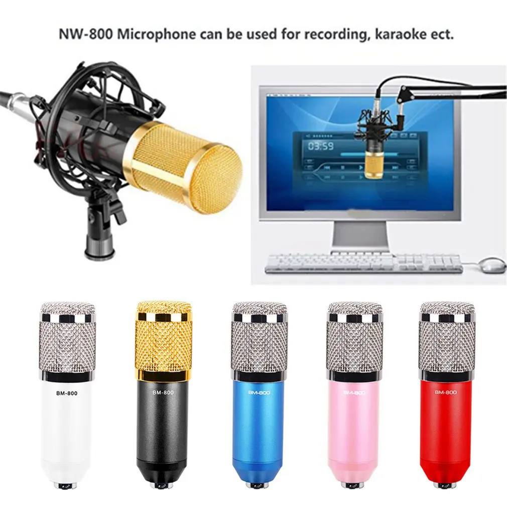 Bm-800 Kondensatoriaus Mikrofonas Rinkinys Transliavimo Įrašymo Studijoje Profesinės Mic Praktinių Nešiojami Mikrofonai