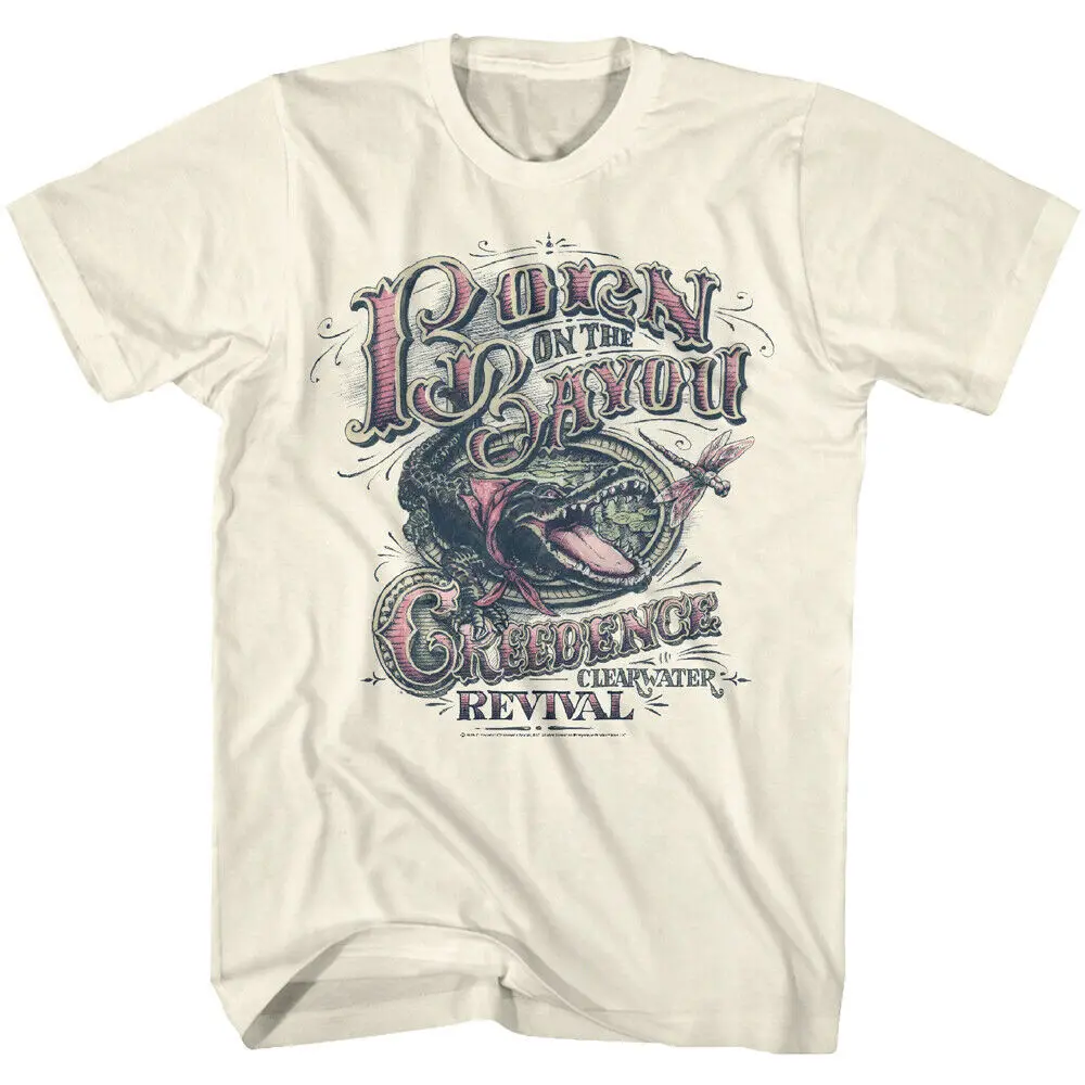 Creedence Clearwater Revival Gimė Bayou Suaugusiųjų Marškinėliai Roko Muzikos