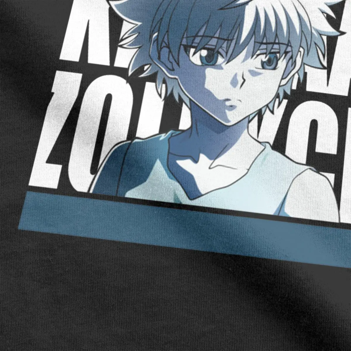 Derliaus Killua Zoldyck Hunter X Hunter T-Shirt Vyrams Apvalios Apykaklės Medvilnės T Shirts HXH Anime Trumpas Rankovės Marškinėliai, 5XL Drabužiai