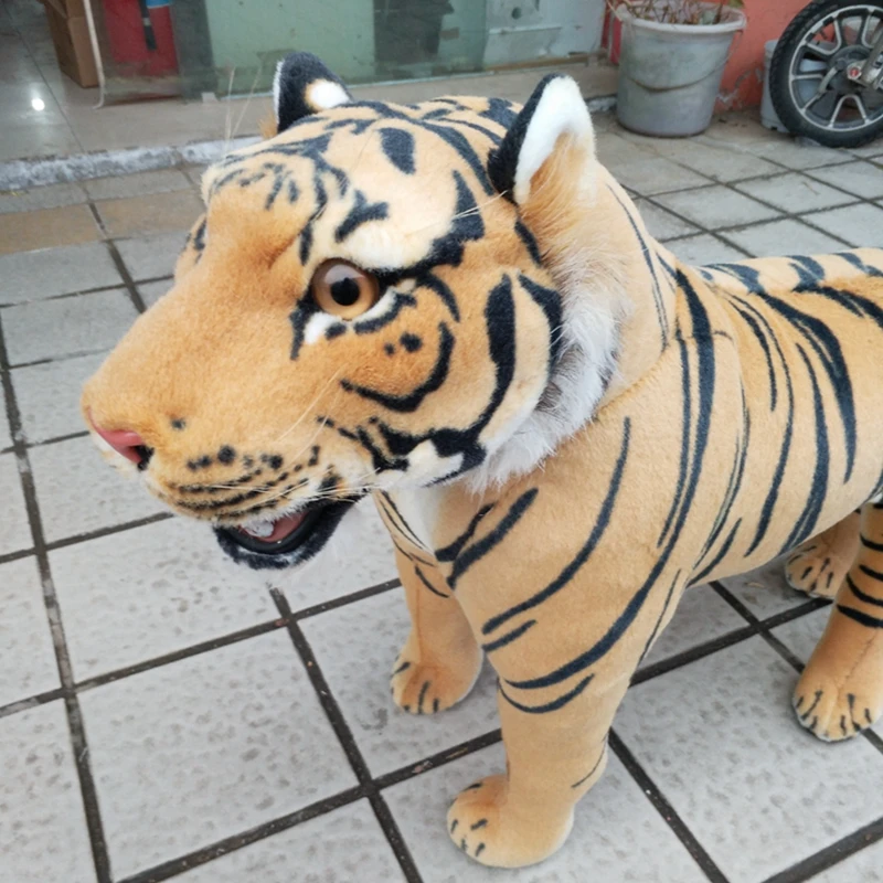Dorimytrader Didelis 80cm Valdinga Imituojant Gyvūnų Pliušinis Žaislas Tigras Mielas Įdaryti Tigras Vaikams, Žaislai, Lėlės Namas Apdailos DY61341